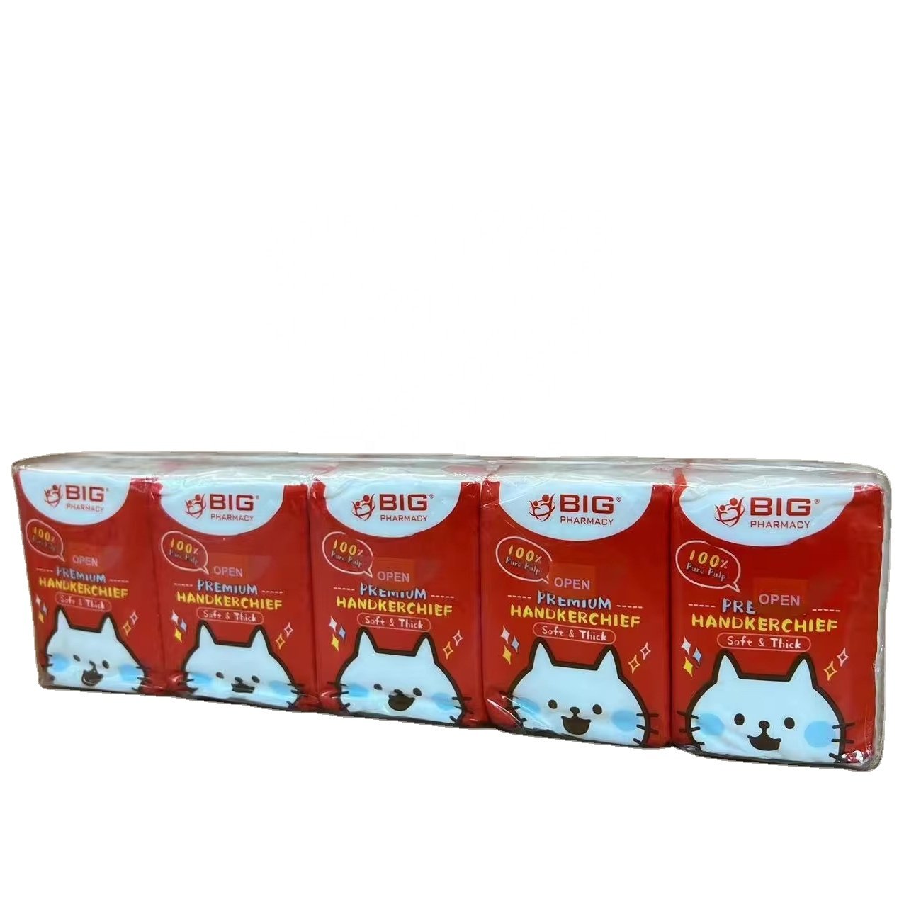 Factory OEM Wholesale Cute and Exquisite Packaging Handkerchief 1/2/3/4 ply Cleaning Mini Facial Pocket Tissue Paper