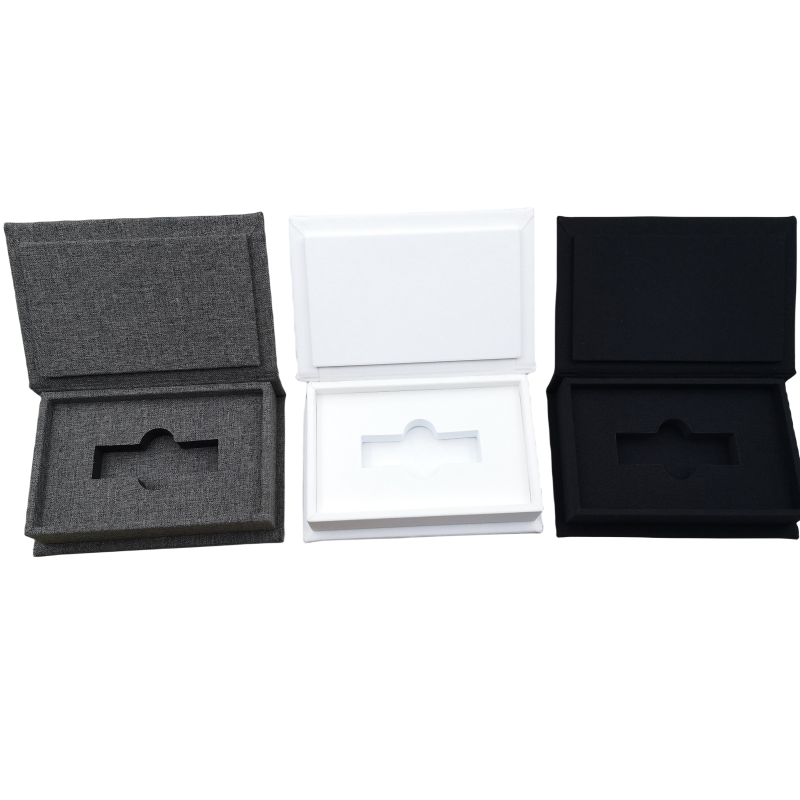 Luxury custom wedding album box picture frame packaging anniversary photo usb flash drive gift box