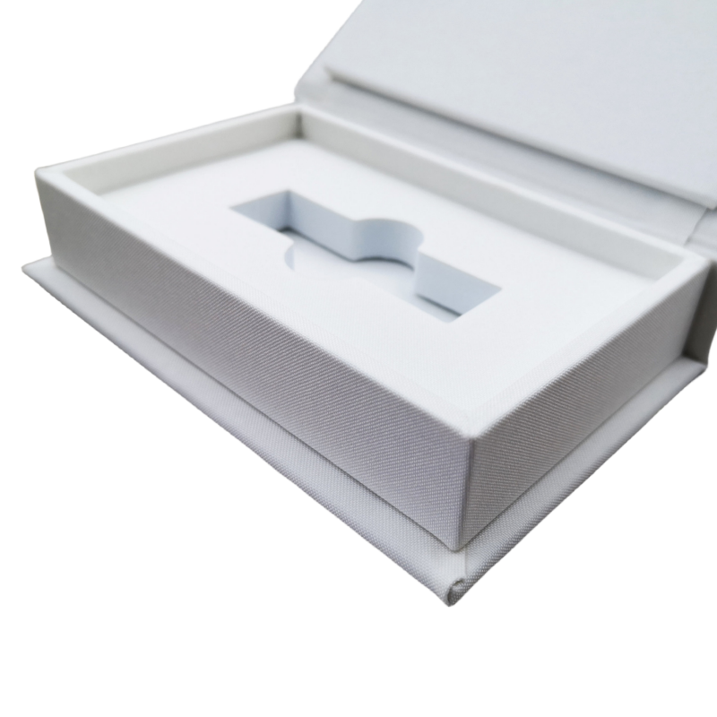 Luxury custom wedding album box picture frame packaging anniversary photo usb flash drive gift box