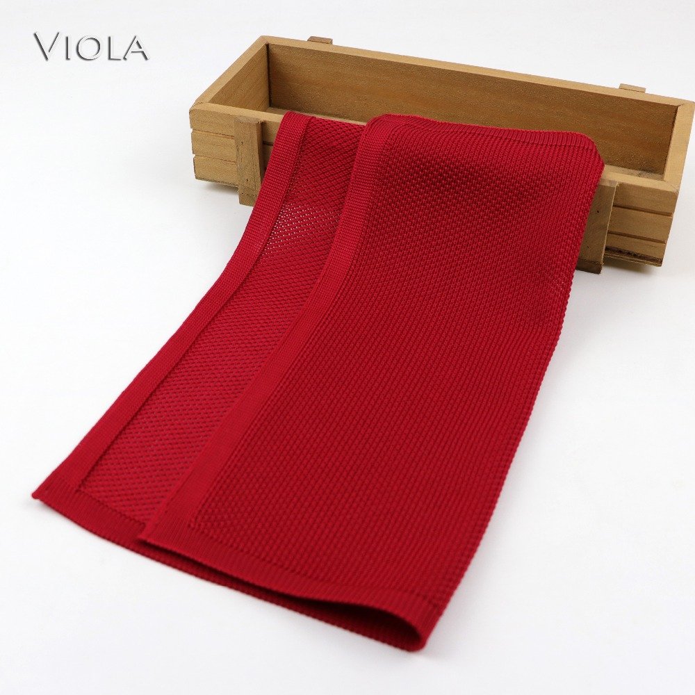 Premium knit Handkerchief Solid Very Soft Men&Women High Quality Wedding Pocket Square Adult Tuxedo Bow Tie Accessory Gift