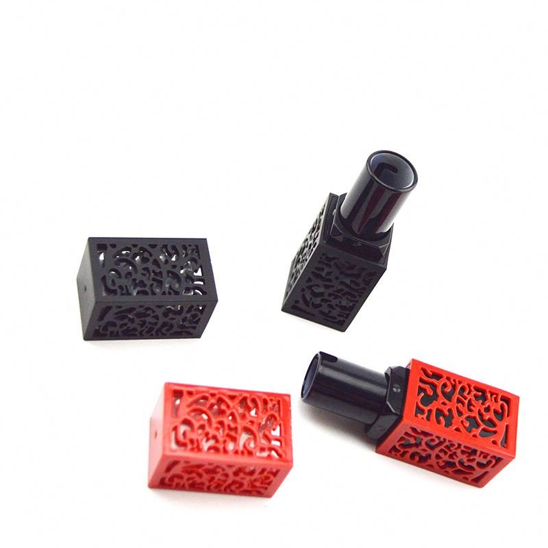 Best Price Cosmetic Packaging Luxury Hollow Carving Lipstick Tube