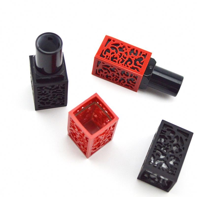 Best Price Cosmetic Packaging Luxury Hollow Carving Lipstick Tube