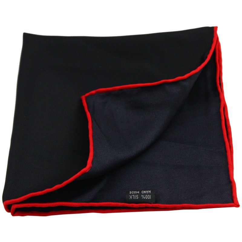 Top Seller Products OEM Service Men's Handkerchief Wholesale/Custom Silk Solid Color Good Quality Woven Pocket Square For Men
