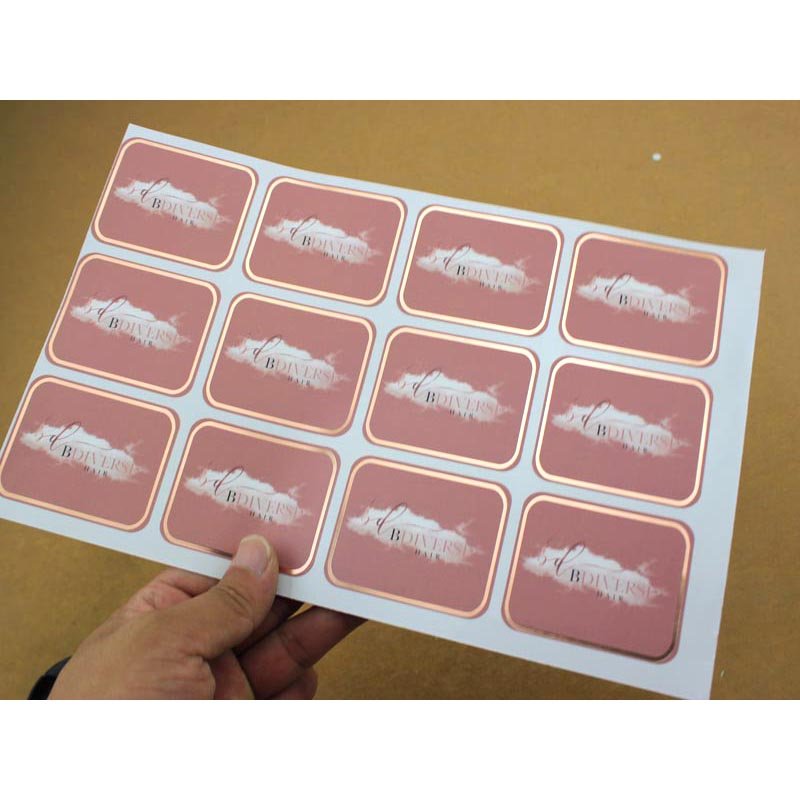 Custom Printed Logo Packaging Label In Roll Waterproof Adhesive Sticker Gold Foil Stickers Labels