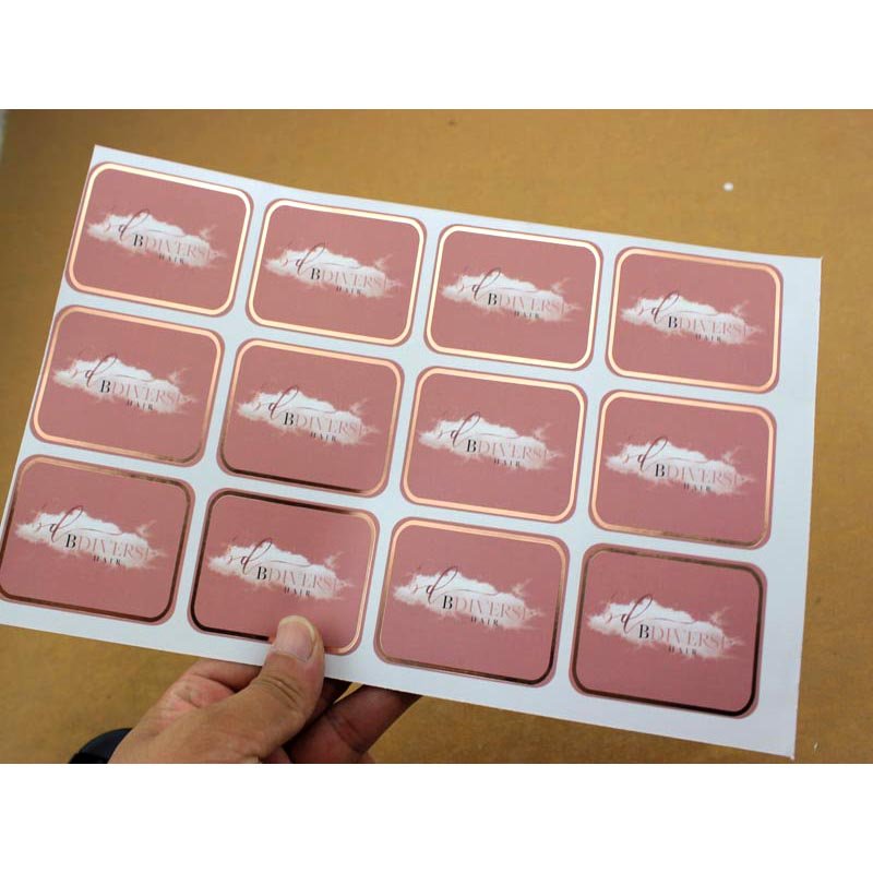 Custom Printed Logo Packaging Label In Roll Waterproof Adhesive Sticker Gold Foil Stickers Labels