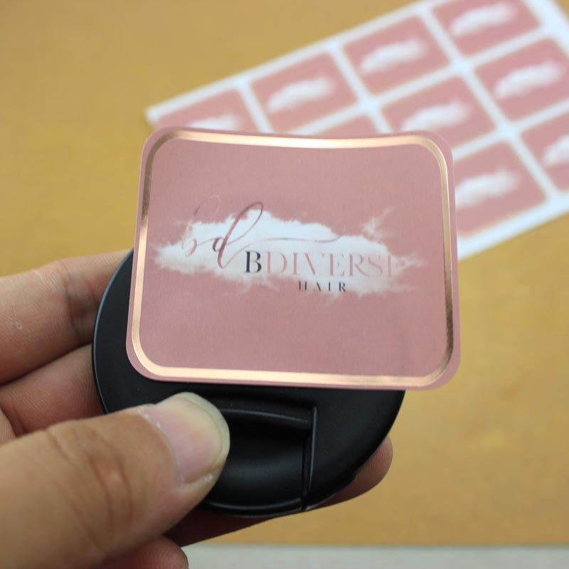 Custom Printed Logo Packaging Label In Roll Waterproof Adhesive Sticker Gold Foil Stickers Labels