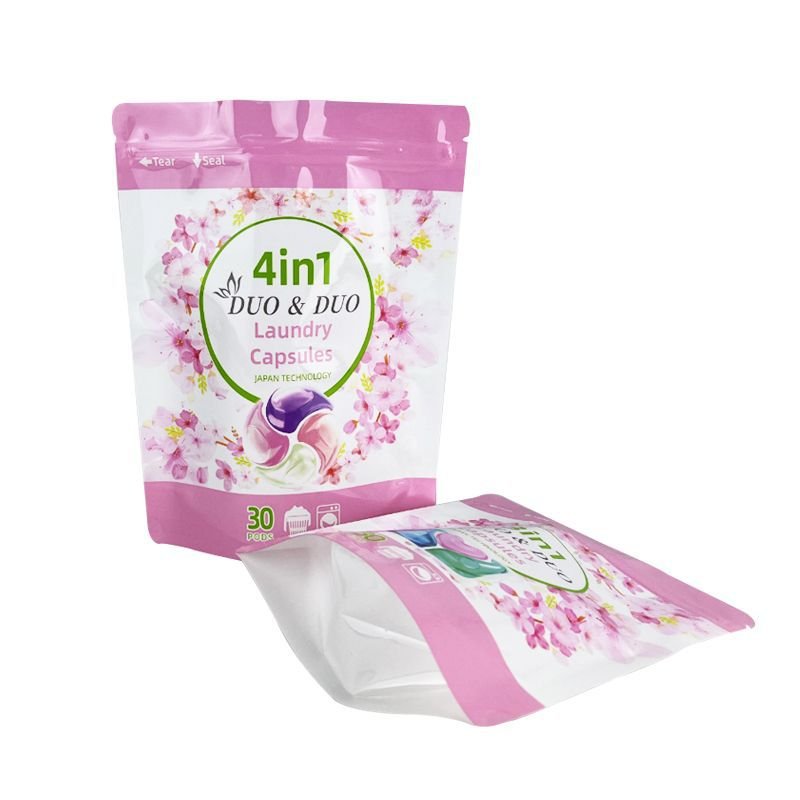Customized Zipper Lock Packaging Custom Digital Printing Stand Up Pouch Bag For Toiletries