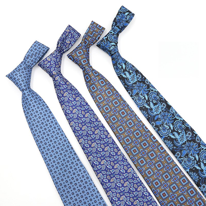 Fashion Men's Polyester Printed Neck Tie In Good Quality Handkerchief Square Pocket Set