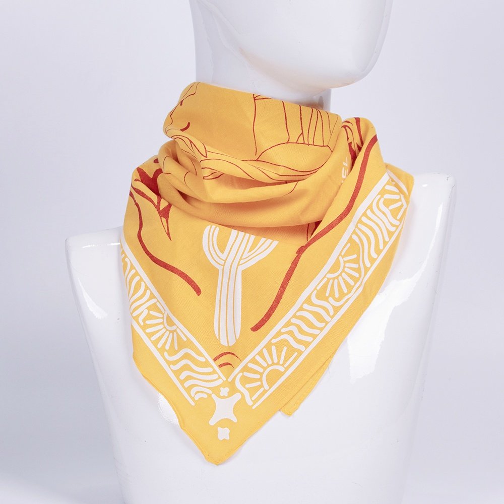 Custom Square Bandana Cotton Square Scarf Cycling Sport Headband Handkerchief