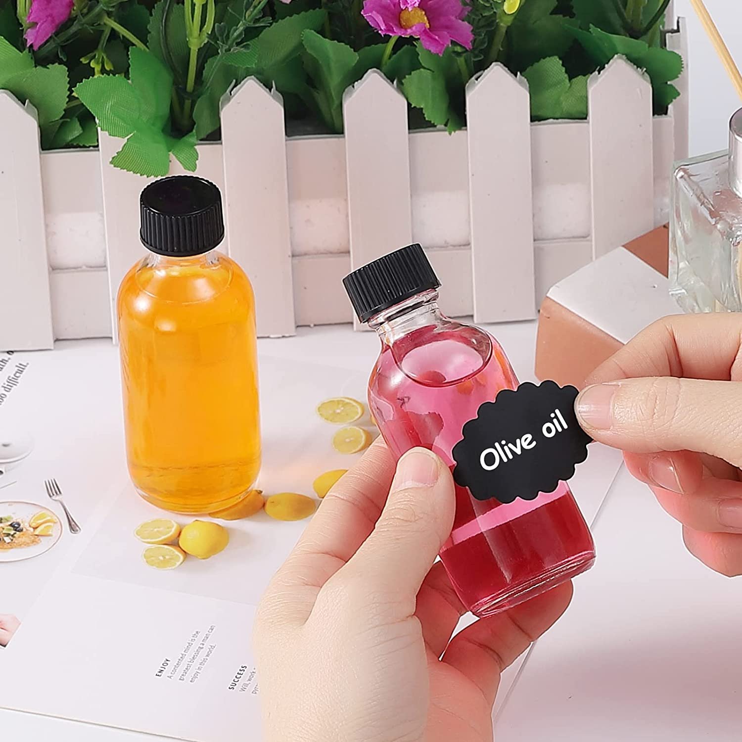 Hot Sale Transparent Boston Round Glass Bottle Beverage 1 oz 2 oz 4 oz 8 oz 16 oz 32 oz Glass Sauces Bottles Glass Bottle Juice