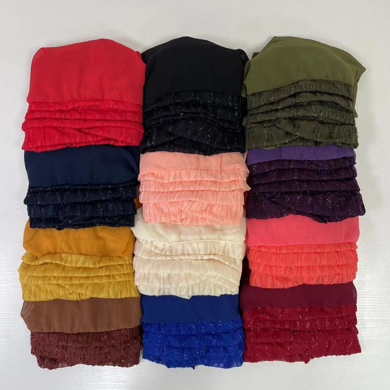 MS-2155 2024 new arrival instant veil Hijab Dubai African Headscarf Prayer Shawls Chiffon Scarfs Ramadan Party Outfits