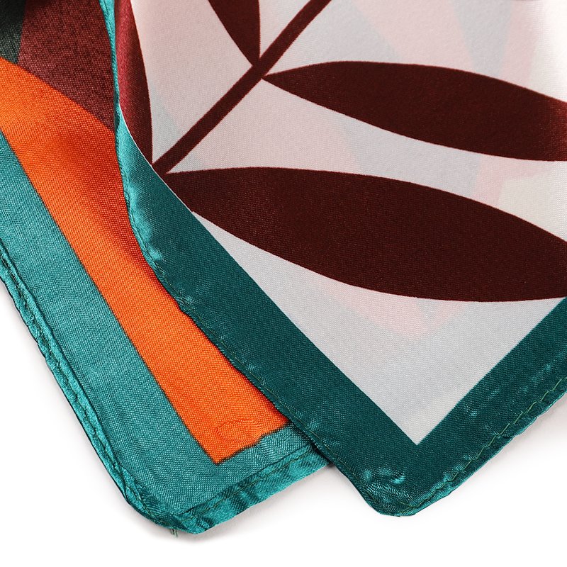 Digital Women Big Custom Silk Printing Square Scarves Satin Scarfs Plain Dyed Summer