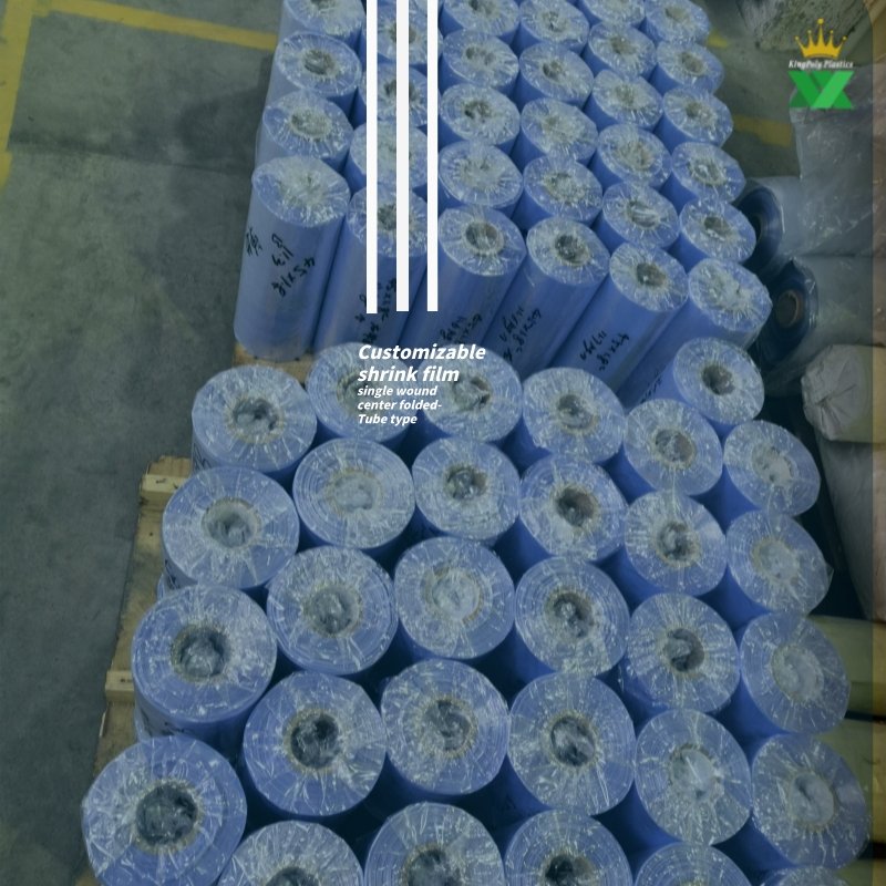 Blue Heat Shrink Wrap Bags dome shaped shrink bags with seamless sides