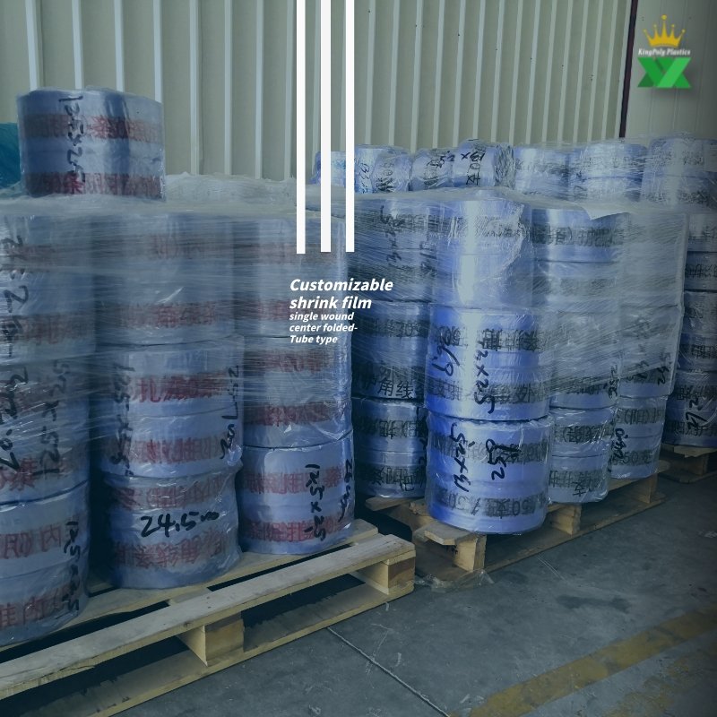 Blue Heat Shrink Wrap Bags dome shaped shrink bags with seamless sides