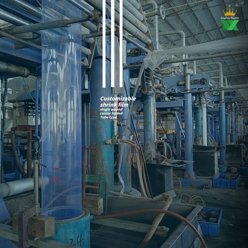 Blue Heat Shrink Wrap Bags dome shaped shrink bags with seamless sides
