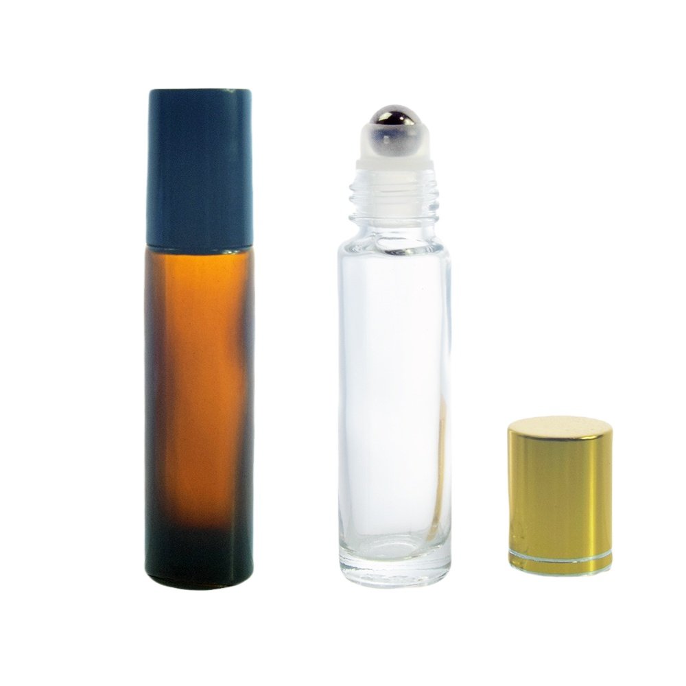 8ml empty round mini refillable perfume oil roll on glass bottle with roller ball 3ml 5ml 8ml 10ml 15ml 20ml