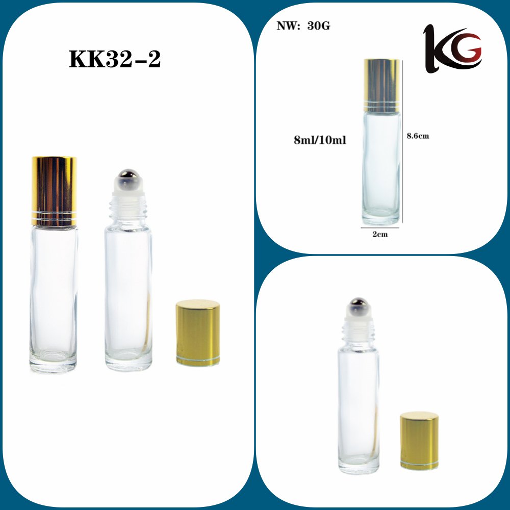 8ml empty round mini refillable perfume oil roll on glass bottle with roller ball 3ml 5ml 8ml 10ml 15ml 20ml