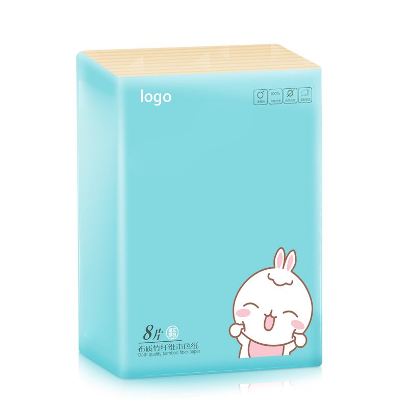 Wholesale Bamboo Pulp Facial Tissue 200*200 mm Mini Pocket Tissue
