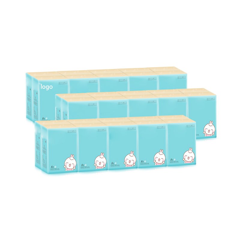 Wholesale Bamboo Pulp Facial Tissue 200*200 mm Mini Pocket Tissue