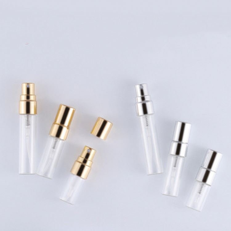 FTS Travel Size Empty 2ml 3ml 5ml Glass Perfume Bottle With Atomizer Fine Mist Spray Pump