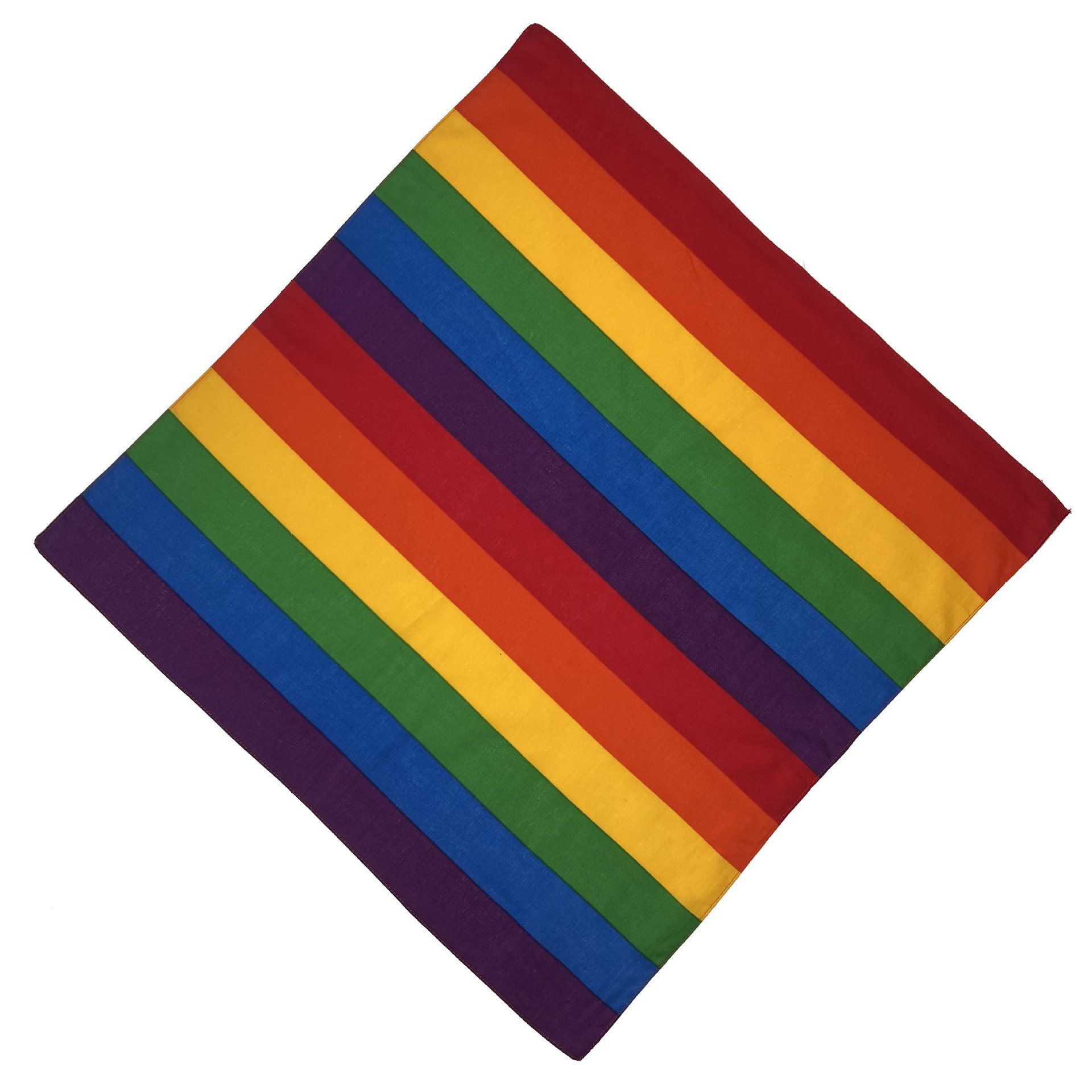 Custom Sublimation Rainbow Handkerchief Headwear Cotton Gay Pride LGBT Party Decorative Bandanas