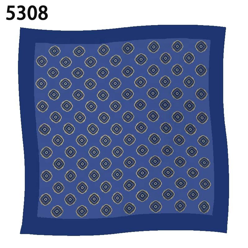 Top selling 33*33cm digit printing square scarf handkerchiefs manufacturers folded pocket squares men