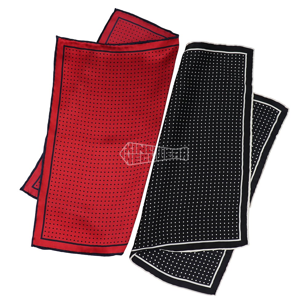 Custom Screen Printed Wedding Hand Rolled Handkerchiefs Plain Pocket Square Quality Twill Silk