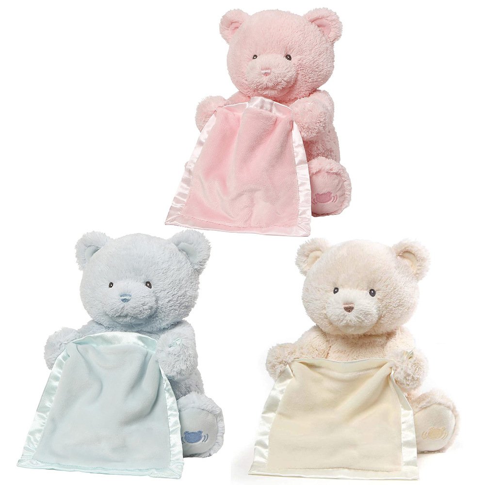 MU Kawaii Hide And Seek Bear Toy Children's Day Gift Baby Plush Learn To Talk Peekaboo Handkerchief Hot sale Cute Plush toy