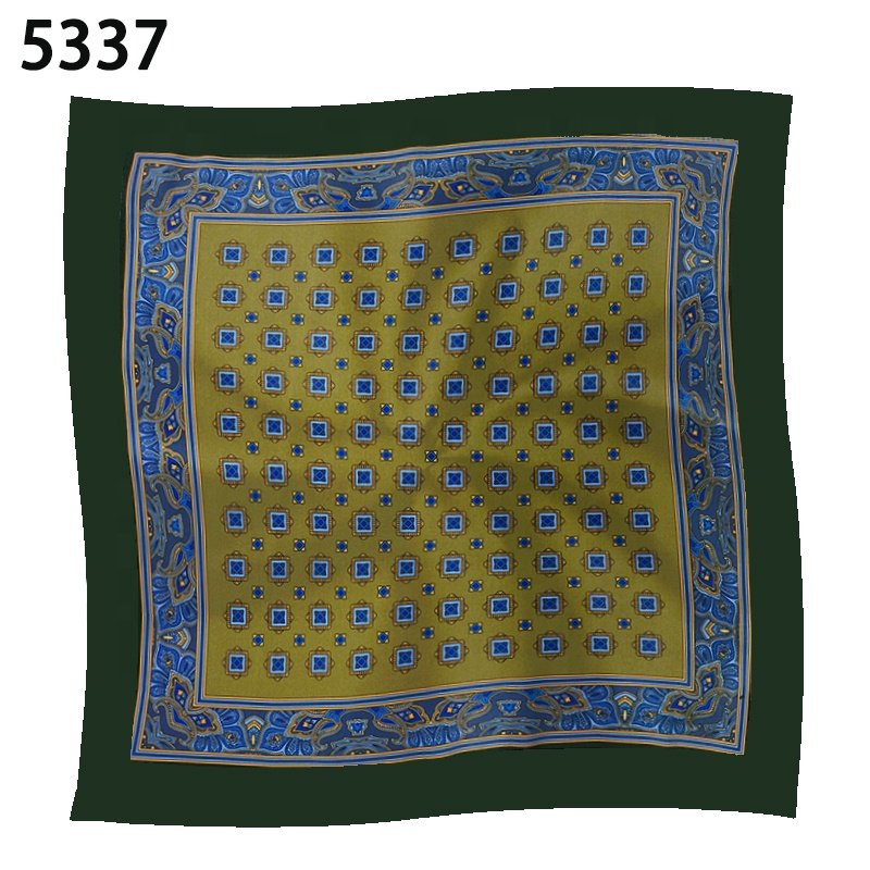 China supplier wholesale high quality pocket square dropshipping organic original print handkerchiefs man pocket square