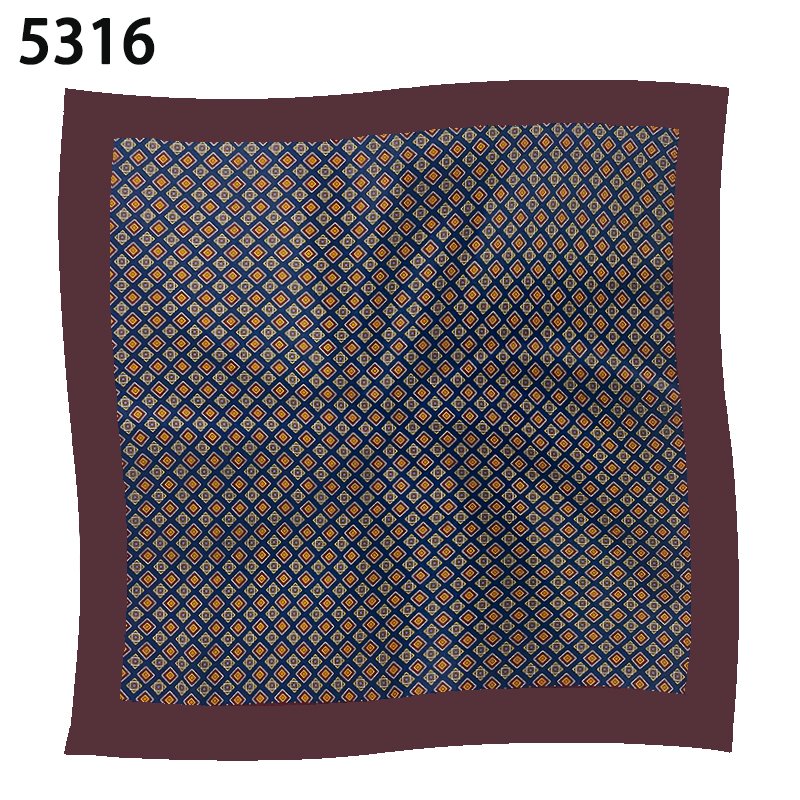 China supplier wholesale high quality pocket square dropshipping organic original print handkerchiefs man pocket square