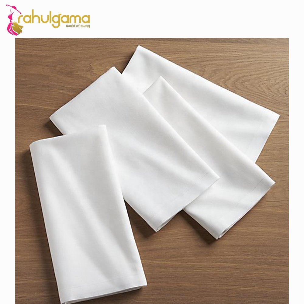 Wholesale 20x20 Inch Linen Table Cloths Dinner Napkins Premium Square Double Folded Hemmed Restaurant Bistro Wedding Kitchen