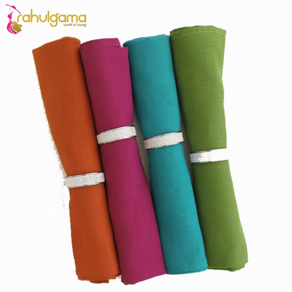 Wholesale 20x20 Inch Linen Table Cloths Dinner Napkins Premium Square Double Folded Hemmed Restaurant Bistro Wedding Kitchen