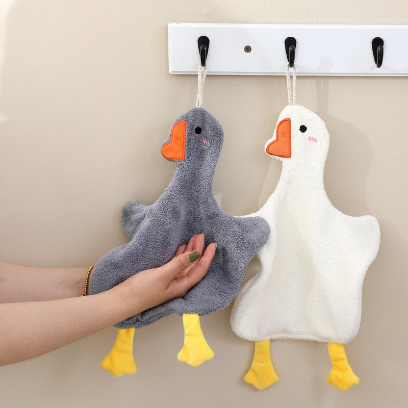 Big goose handkerchief hanging cute children's cartoon absorbent cute handkerchief drool towel