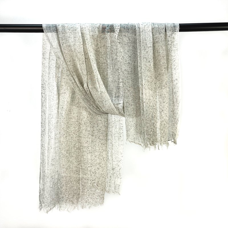 Islamic women winter fashion soft golden stripes wool pashmina khimar hijab cashmere scarves warm shawls for muslim ladies 2024