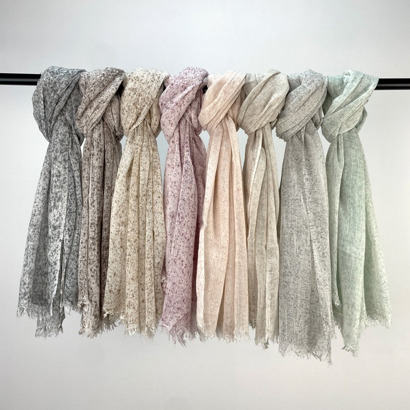 Islamic women winter fashion soft golden stripes wool pashmina khimar hijab cashmere scarves warm shawls for muslim ladies 2024