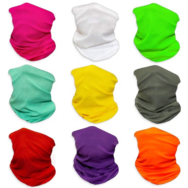 EVENTS Factory Cheap Solid Colors Cotton Bandana Plain Bandana Handkerchiefs Multifunction Headbands