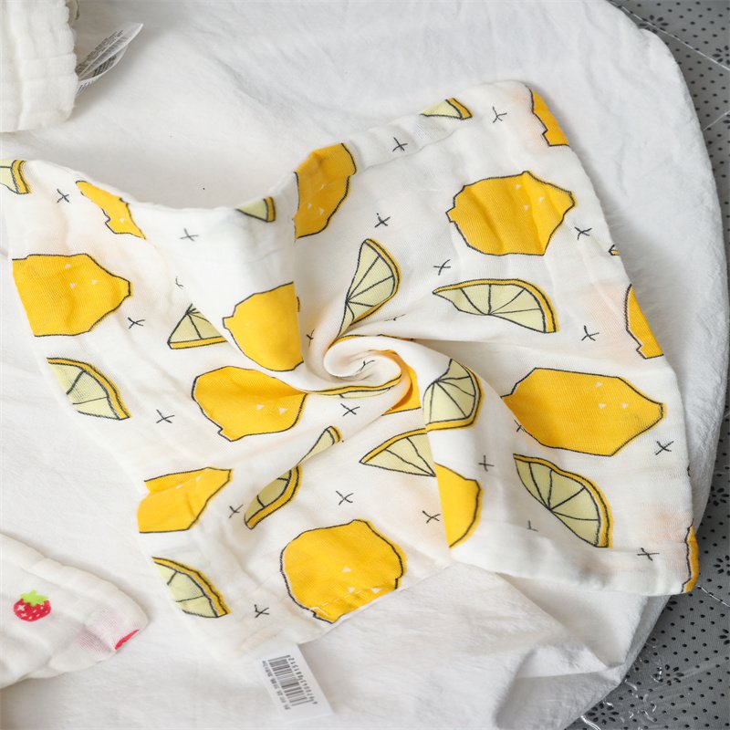 Soft Newborn Baby Gauze Infant Saliva Towel Cartoon Cotton Handkerchief Small Square Towel Washcloth For Baby