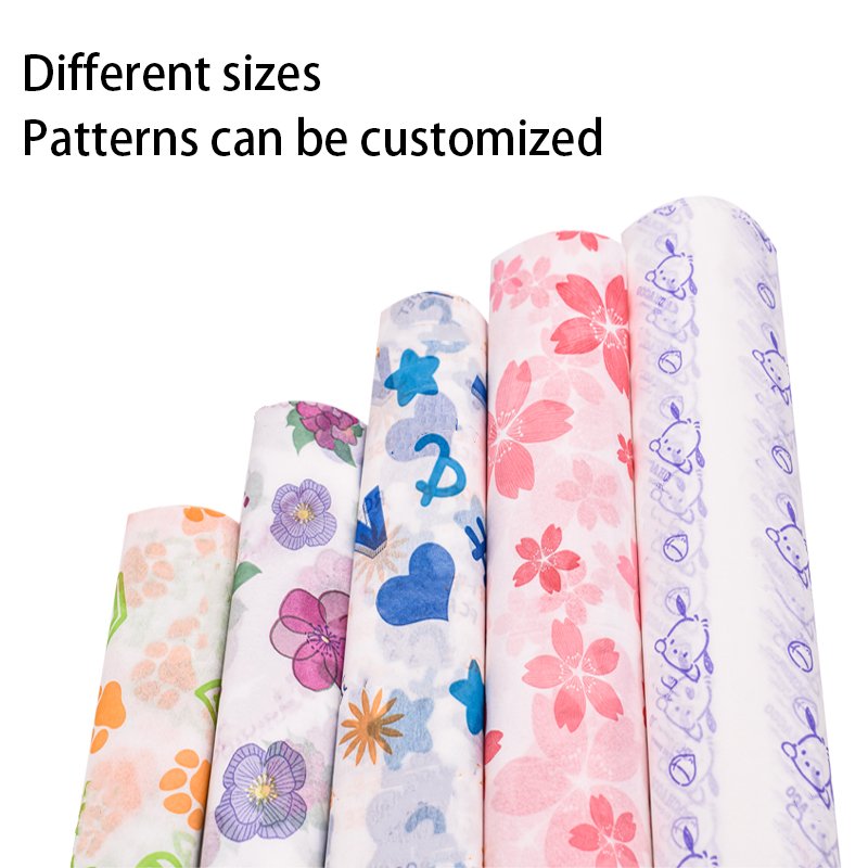 Biodegradable and Durable Printed Tissue Paper for Hand or Toilet Printed Interlining Paper For Diaper