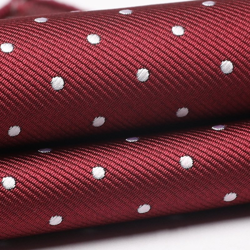 Custom Mens Jacquard Handkerchief Cotton Ladies White Wedding Handkerchief Kids Dots Pocket Square Handkerchiefs