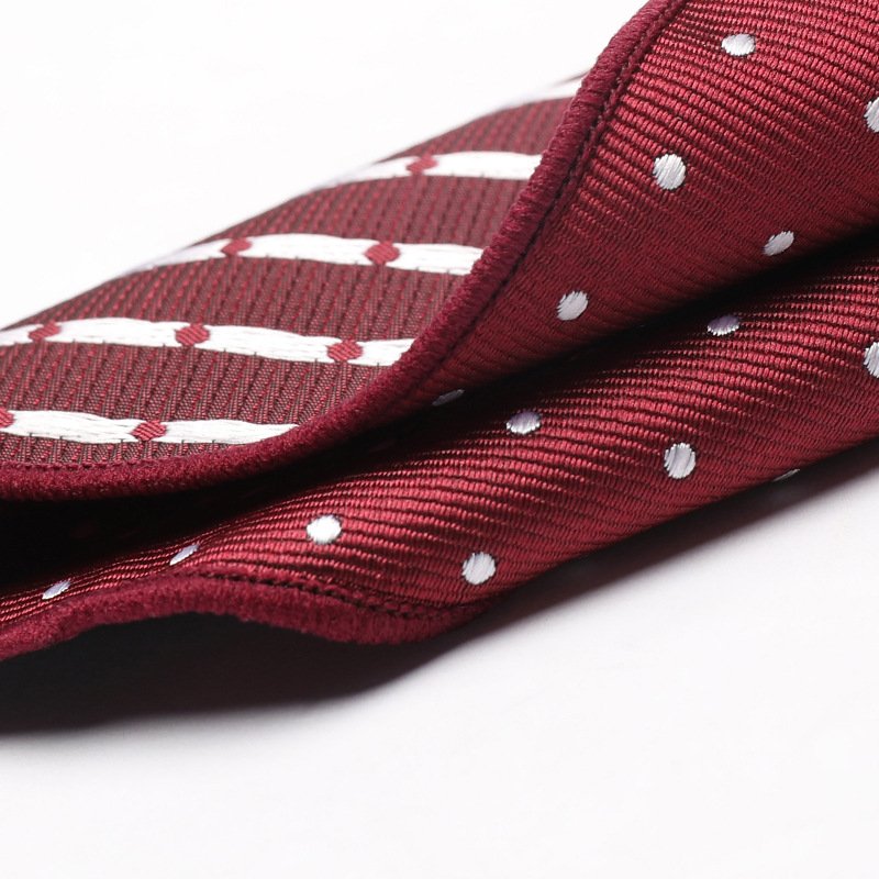 Custom Mens Jacquard Handkerchief Cotton Ladies White Wedding Handkerchief Kids Dots Pocket Square Handkerchiefs
