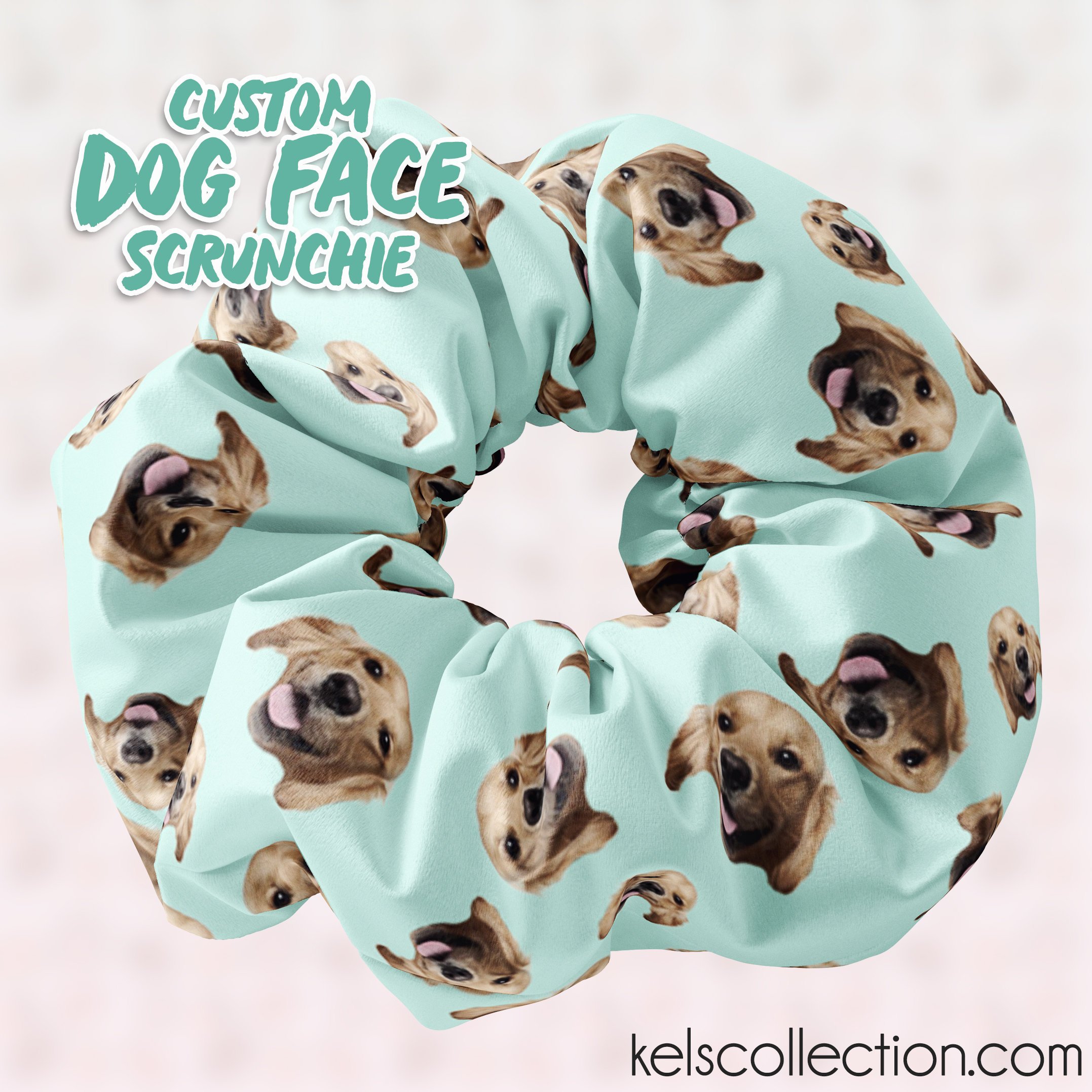 Rounds Elastic Hair Bands Cotton Bandanas Handkerchiefs Scarfs Dog Birthday Party Outfit Dog Lovers Presents Fenchie Scrunchie