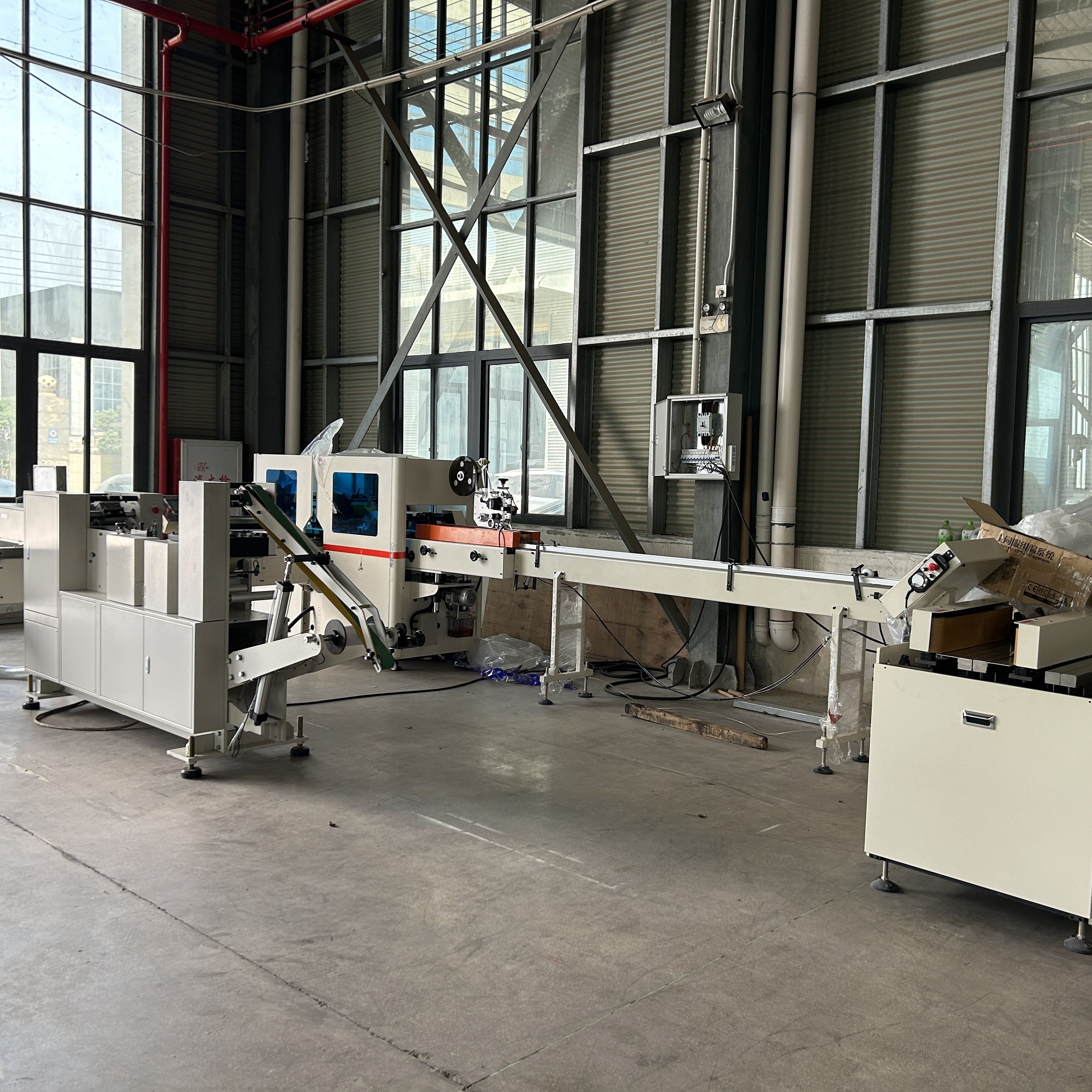 Pocket Tissue Production Line High Efficiency Paper Product Making Machinery