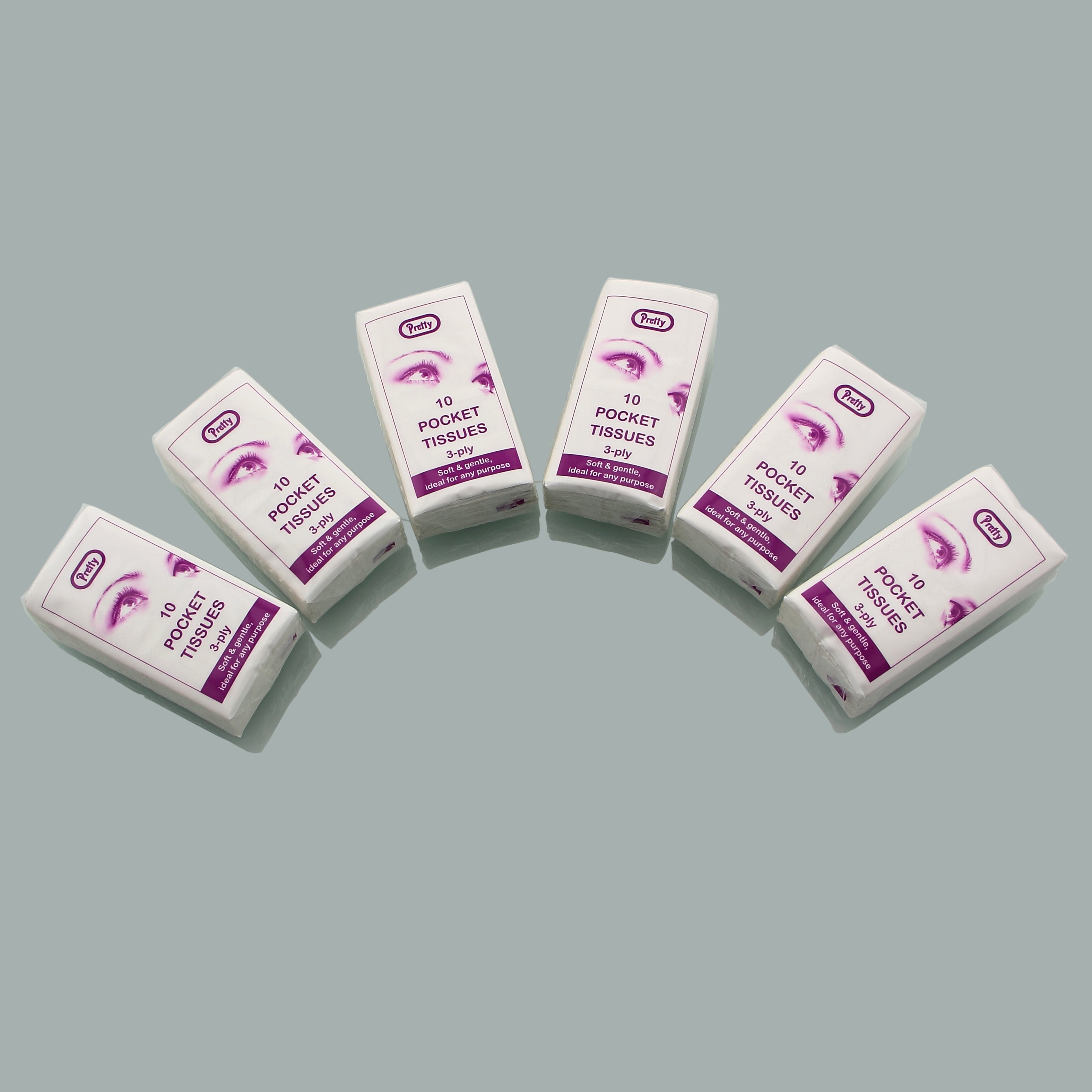 Biodegradable pocket tissue Ultra soft pocket tissue Handkerchief paper Pocket size tissues