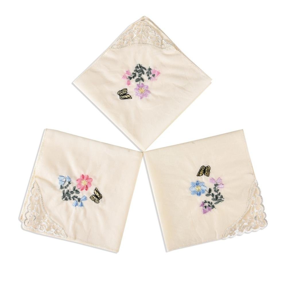 Embroidered Lace Handkerchief
