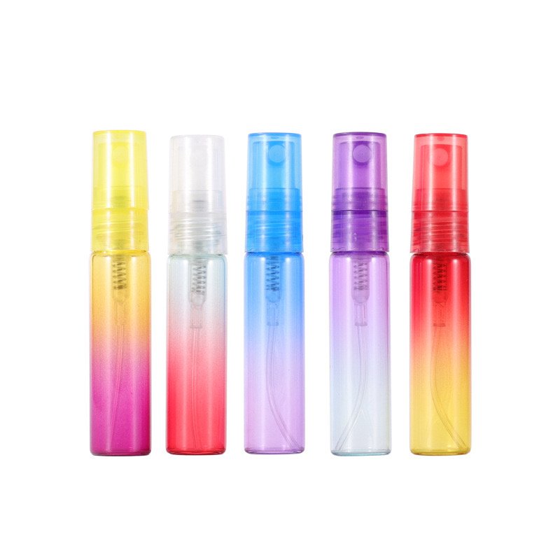 Hot Selling 5ml Colorful Perfume Sample Glass Bottles Mini Glass Perfume Spray Glass Bottle