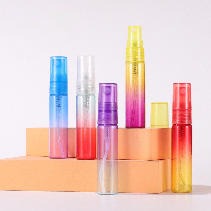 Hot Selling 5ml Colorful Perfume Sample Glass Bottles Mini Glass Perfume Spray Glass Bottle