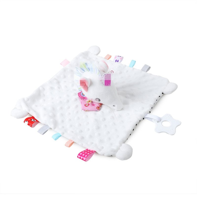 All Seasons High Quality Newborn Slobber Baby Animal Towel Cotton Saliva+ Infant Silicon Toys Household Hand Towel