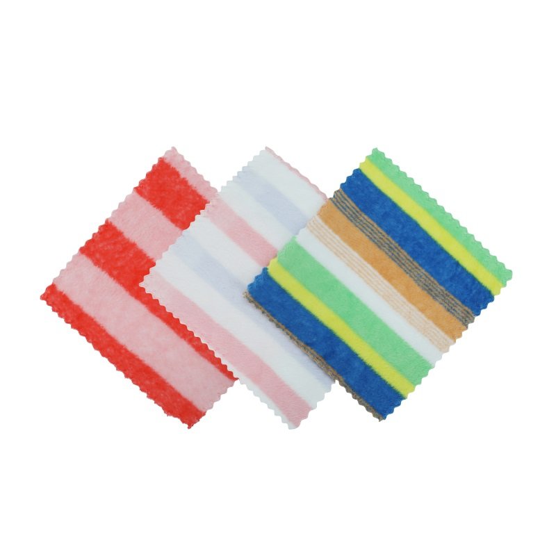 Multi functional small handkerchief home use towel Custom Printed flannel durable kitchen dishcloths