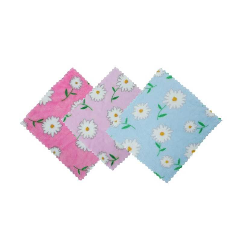 Multi functional small handkerchief home use towel Custom Printed flannel durable kitchen dishcloths
