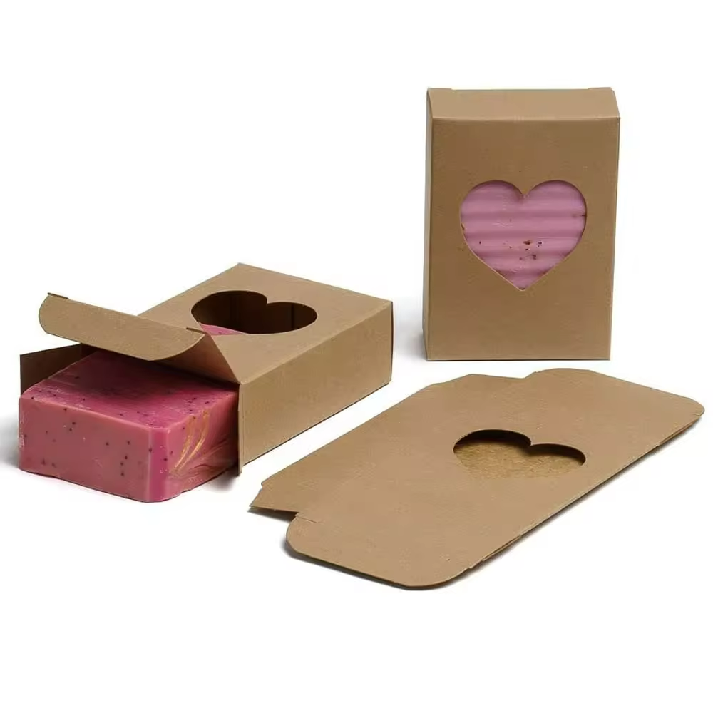 Kraft Paper Soap Packaging Paper Cardboard Box Cardboard Boxes For Soaps Empty Cardboard Box